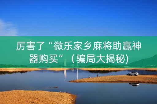 厉害了“微乐家乡麻将助赢神器购买”（骗局大揭秘)