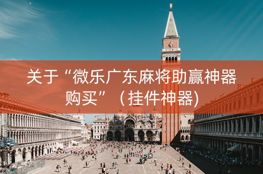 关于“微乐广东麻将助赢神器购买”（挂件神器)