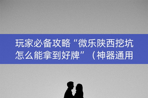 玩家必备攻略“微乐陕西挖坑怎么能拿到好牌”（神器通用版)