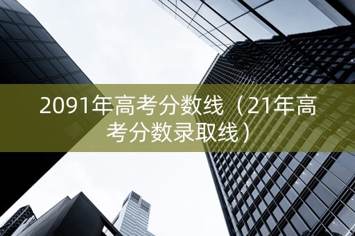 2091年高考分数线（21年高考分数录取线）