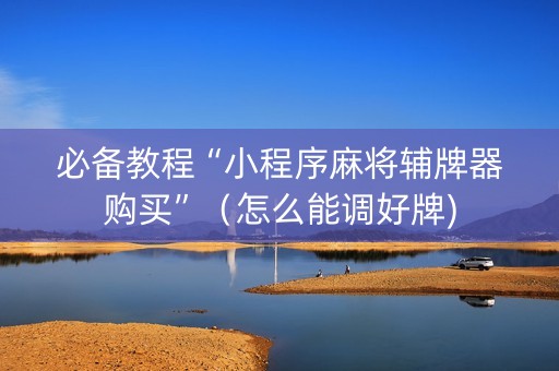 必备教程“小程序麻将辅牌器购买”（怎么能调好牌)