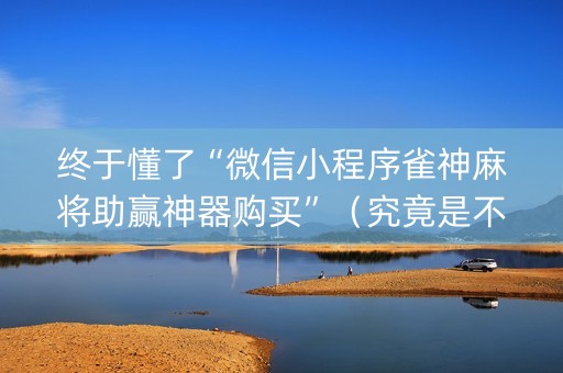 终于懂了“微信小程序雀神麻将助赢神器购买”（究竟是不是有挂)