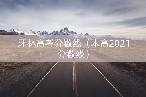 牙林高考分数线（木高2021分数线）