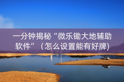 一分钟揭秘“微乐锄大地辅助软件”（怎么设置能有好牌)