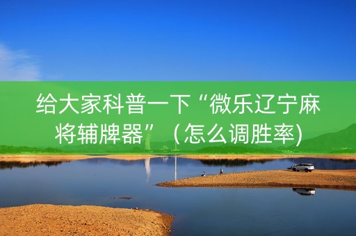给大家科普一下“微乐辽宁麻将辅牌器”（怎么调胜率)