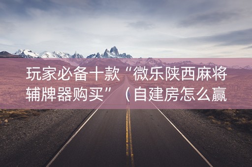玩家必备十款“微乐陕西麻将辅牌器购买”（自建房怎么赢)
