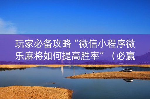 玩家必备攻略“微信小程序微乐麻将如何提高胜率”（必赢神器辅助器)