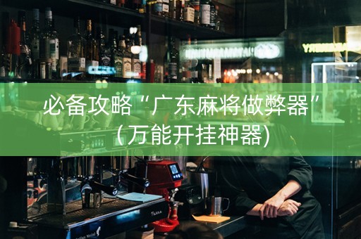 必备攻略“广东麻将做弊器”（万能开挂神器)