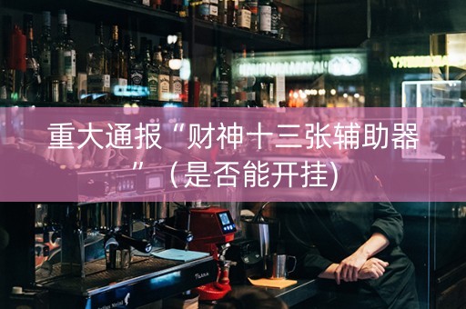 重大通报“财神十三张辅助器”（是否能开挂)