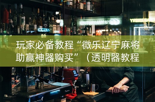 玩家必备教程“微乐辽宁麻将助赢神器购买”（透明器教程)