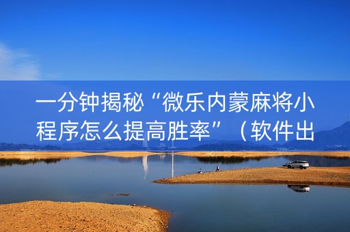 一分钟揭秘“微乐内蒙麻将小程序怎么提高胜率”（软件出售)