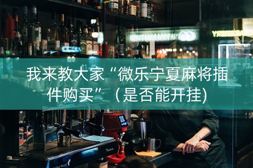 我来教大家“微乐宁夏麻将插件购买”（是否能开挂)