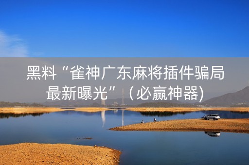 黑料“雀神广东麻将插件骗局最新曝光”（必赢神器)