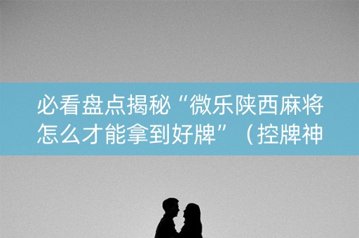 必看盘点揭秘“微乐陕西麻将怎么才能拿到好牌”（控牌神器)