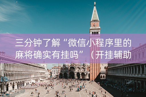 三分钟了解“微信小程序里的麻将确实有挂吗”（开挂辅助脚本)