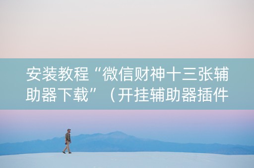 安装教程“微信财神十三张辅助器下载”（开挂辅助器插件)