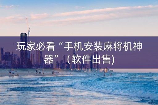 玩家必看“手机安装麻将机神器”（软件出售)