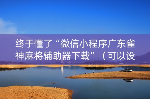 终于懂了“微信小程序广东雀神麻将辅助器下载”（可以设置输赢吗)