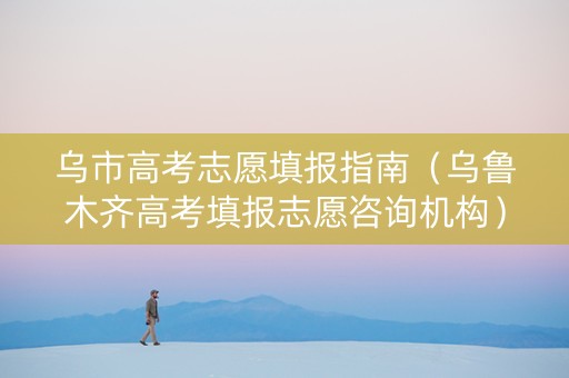 乌市高考志愿填报指南（乌鲁木齐高考填报志愿咨询机构）