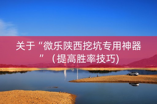 关于“微乐陕西挖坑专用神器”（提高胜率技巧)