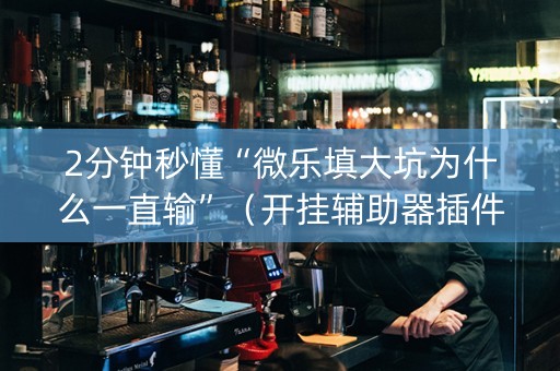 2分钟秒懂“微乐填大坑为什么一直输”（开挂辅助器插件)