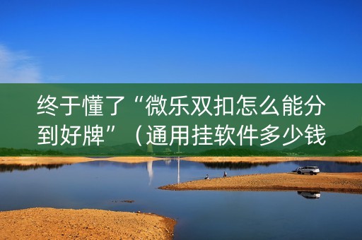 终于懂了“微乐双扣怎么能分到好牌”（通用挂软件多少钱)