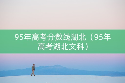 95年高考分数线湖北（95年高考湖北文科）