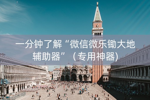 一分钟了解“微信微乐锄大地辅助器”（专用神器)