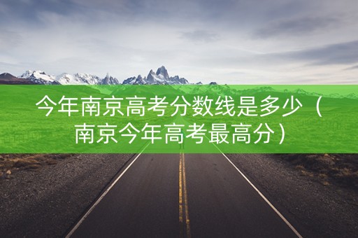 今年南京高考分数线是多少（南京今年高考最高分）
