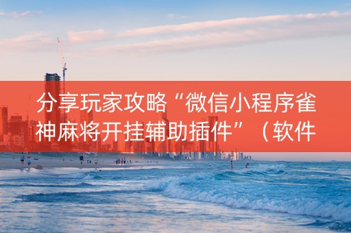 分享玩家攻略“微信小程序雀神麻将开挂辅助插件”（软件出售)