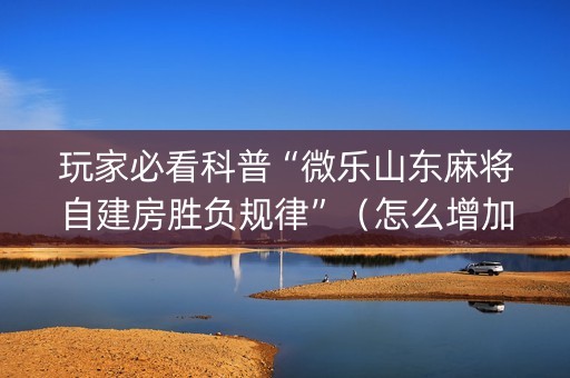 玩家必看科普“微乐山东麻将自建房胜负规律”（怎么增加胜率)