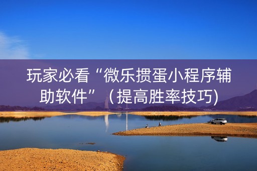 玩家必看“微乐掼蛋小程序辅助软件”（提高胜率技巧)