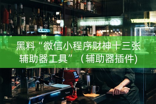 黑料“微信小程序财神十三张辅助器工具”（辅助器插件)