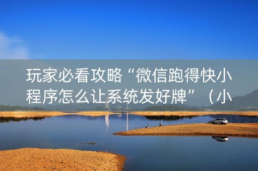 玩家必看攻略“微信跑得快小程序怎么让系统发好牌”（小程序控牌器)