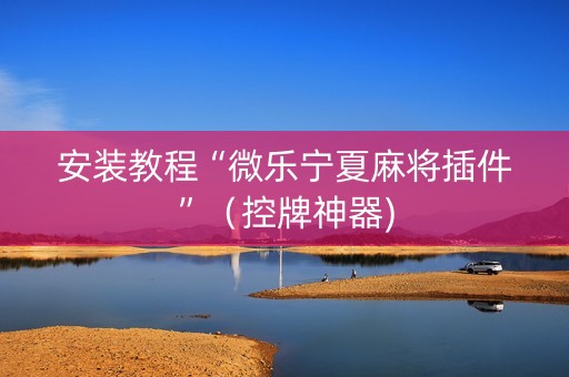 安装教程“微乐宁夏麻将插件”（控牌神器)