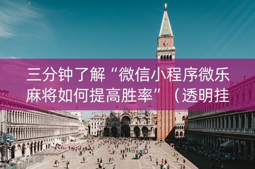 三分钟了解“微信小程序微乐麻将如何提高胜率”（透明挂辅助器)