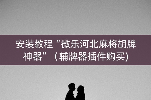 安装教程“微乐河北麻将胡牌神器”（辅牌器插件购买)