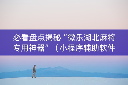 必看盘点揭秘“微乐湖北麻将专用神器”（小程序辅助软件)