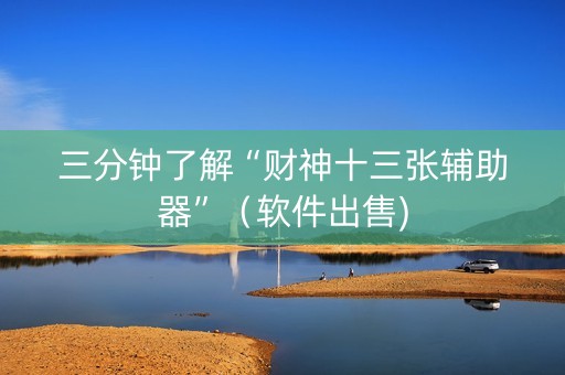 三分钟了解“财神十三张辅助器”（软件出售)