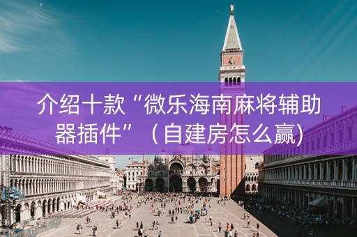 介绍十款“微乐海南麻将辅助器插件”（自建房怎么赢)