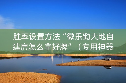 胜率设置方法“微乐锄大地自建房怎么拿好牌”（专用神器下载)
