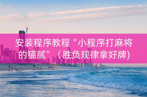 安装程序教程“小程序打麻将的猫腻”（胜负规律拿好牌)
