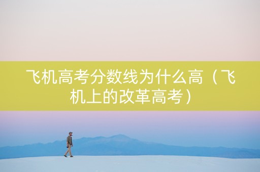 飞机高考分数线为什么高（飞机上的改革高考）