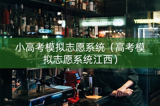 小高考模拟志愿系统（高考模拟志愿系统江西）