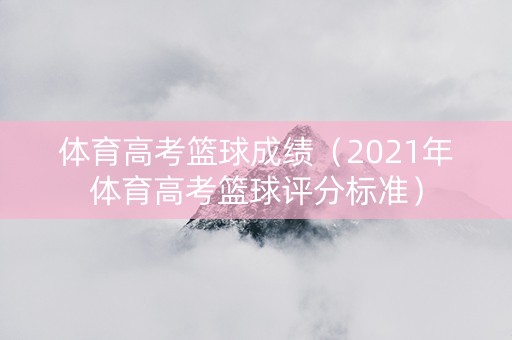 体育高考篮球成绩（2021年体育高考篮球评分标准）