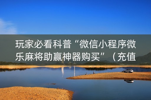玩家必看科普“微信小程序微乐麻将助赢神器购买”（充值会提高胜率么)