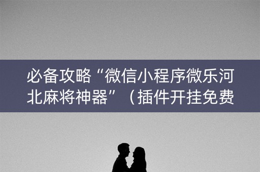 必备攻略“微信小程序微乐河北麻将神器”（插件开挂免费AI)