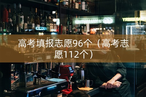 高考填报志愿96个（高考志愿112个）