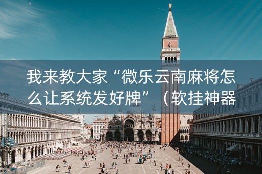 我来教大家“微乐云南麻将怎么让系统发好牌”（软挂神器)