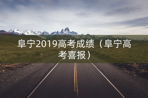 阜宁2019高考成绩（阜宁高考喜报）